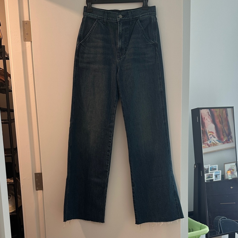 Veronica beard Taylor wide leg high rise jean, 26
